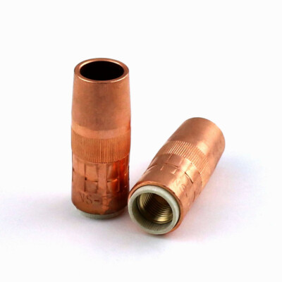 2-Pack NS-1218B 1/2” Nozzle Replacement For Bernard MIG Welding Guns – Direct Fit, Durable Construction For Consistent Gas Flow
