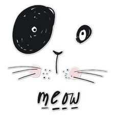 Meow Cat Sticker Decal