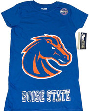 Boise State University Broncos Mascot T-Shirt New NWT Ladies Womens Petite LARGE