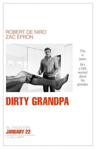 Dirty Grandpa Zac Efron Robert Deniro Double Sided Movie Poster 27x40 2016 - Picture 1 of 1