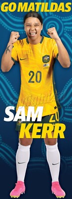 Sam Kerr Life-Size 2023 FIFA World Cup Matildas Football Poster - 165cm x 60cm