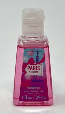 3 RARE BATH & BODY WORKS PARIS AMOUR POCKETBAC ANTI BACTERIAL HAND