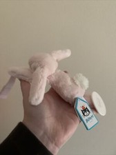 NEW Jellycat Bashful Pink Dummy Holder Bunny Rabbit With Tags