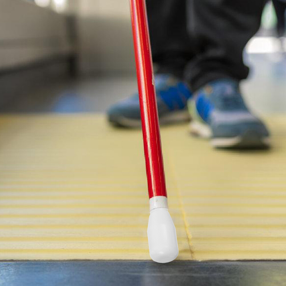 2pcs Replacement Blind Cane Tip Plastic Crutch Pad Convenient Cane Pad