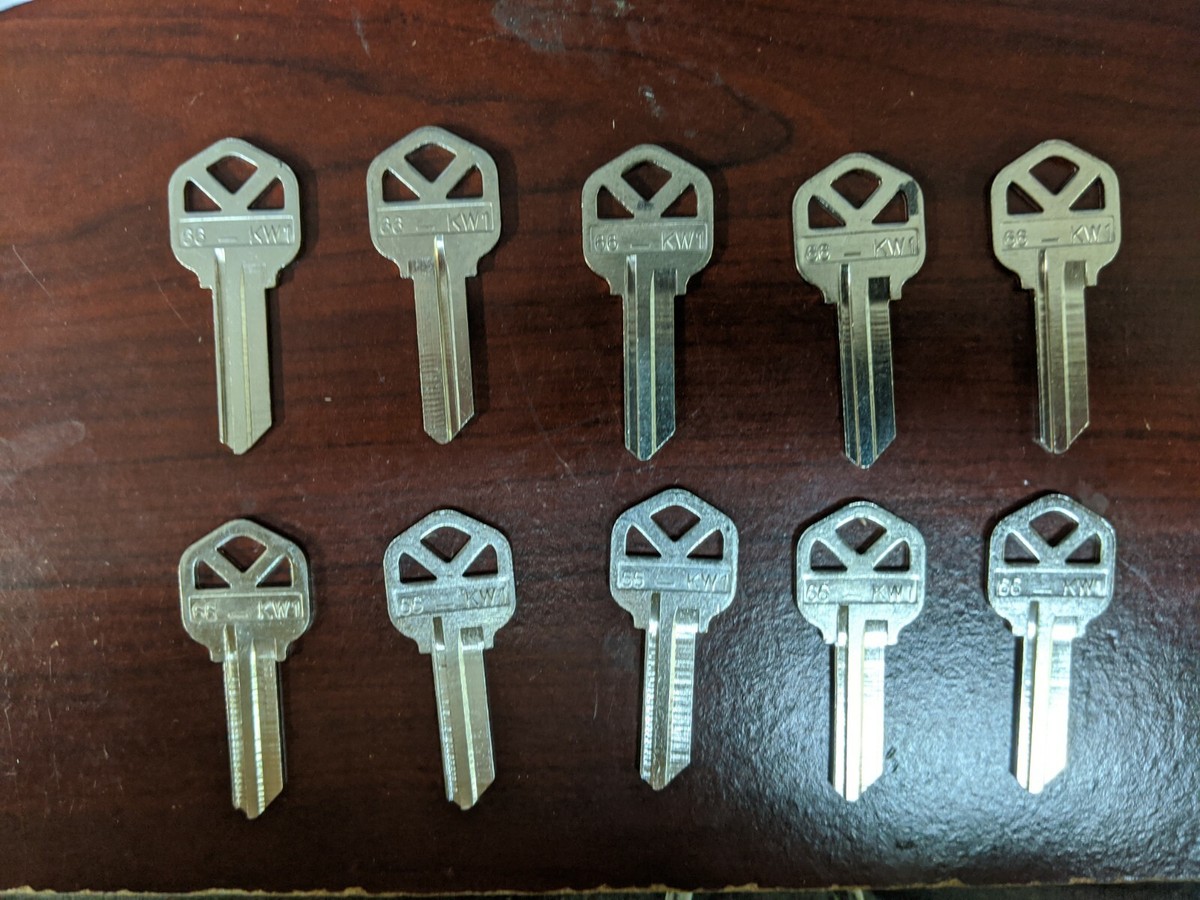 6 KW1 Uncut Blank Keys | eBay