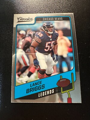 2021 Panini Classics Premium Chrome Legends Lance Briggs #123.