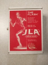 DC DIRECT - JLA PEWTER SERIES - THE FLASH ... MANUFACTURED IN 2001 - WITH BOX