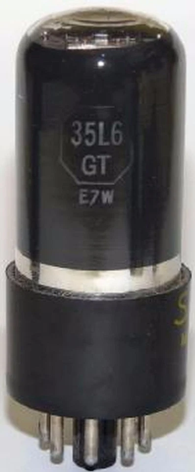 By Tecknoservice Válvula De Radio Ancienne 35L6 Marques Diverses Nos Et Usées - Photo 1/1