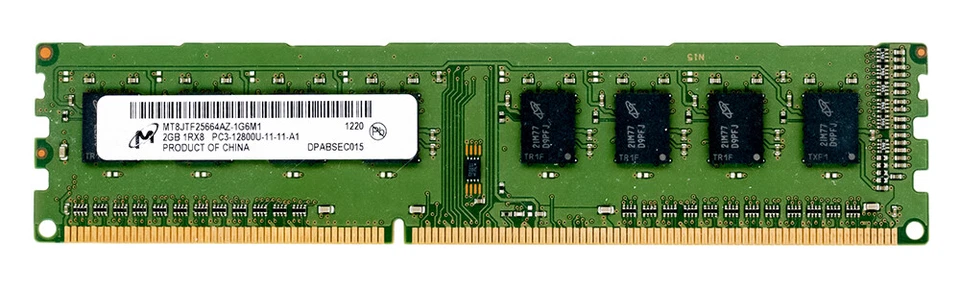 Micron MT8JTF25664AZ-1G6M1 2GB CL11 Non-Ecc PC3-12800 DDR3-1600 - Image 2 of 2