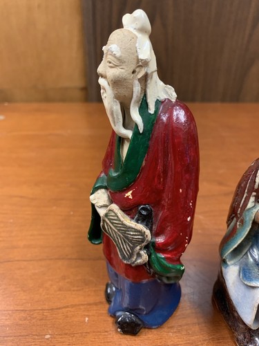 2 Chinese Shiwan Pottery Mudmen Figurines. 1D - Picture 8 of 24