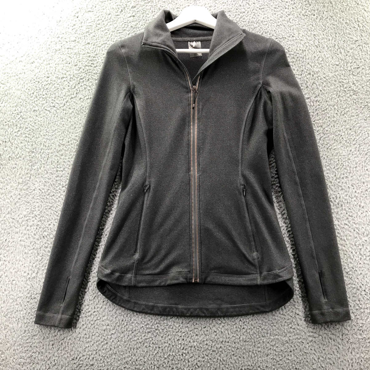 CALIA Carrie Underwood Womens XS Gray Full Zip Long Sleeve Activewear Jacket