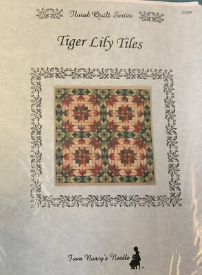 Nancy s Needle Needlepoint Chart  Tiger Lily Tiles 