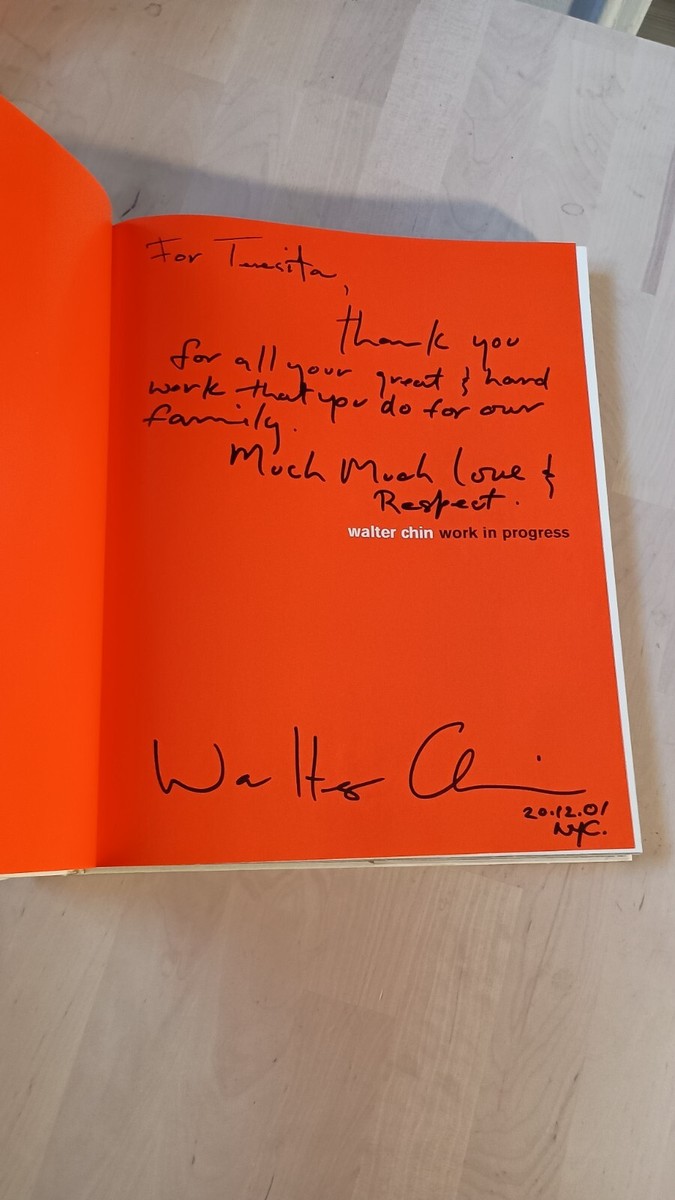 Walter Chin: Work in Progress, SIGNED (2000 Hardcover) Fashion