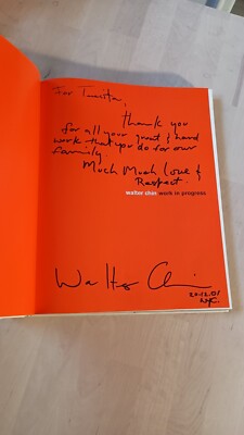 Walter Chin: Work in Progress, SIGNED (2000 Hardcover) Fashion
