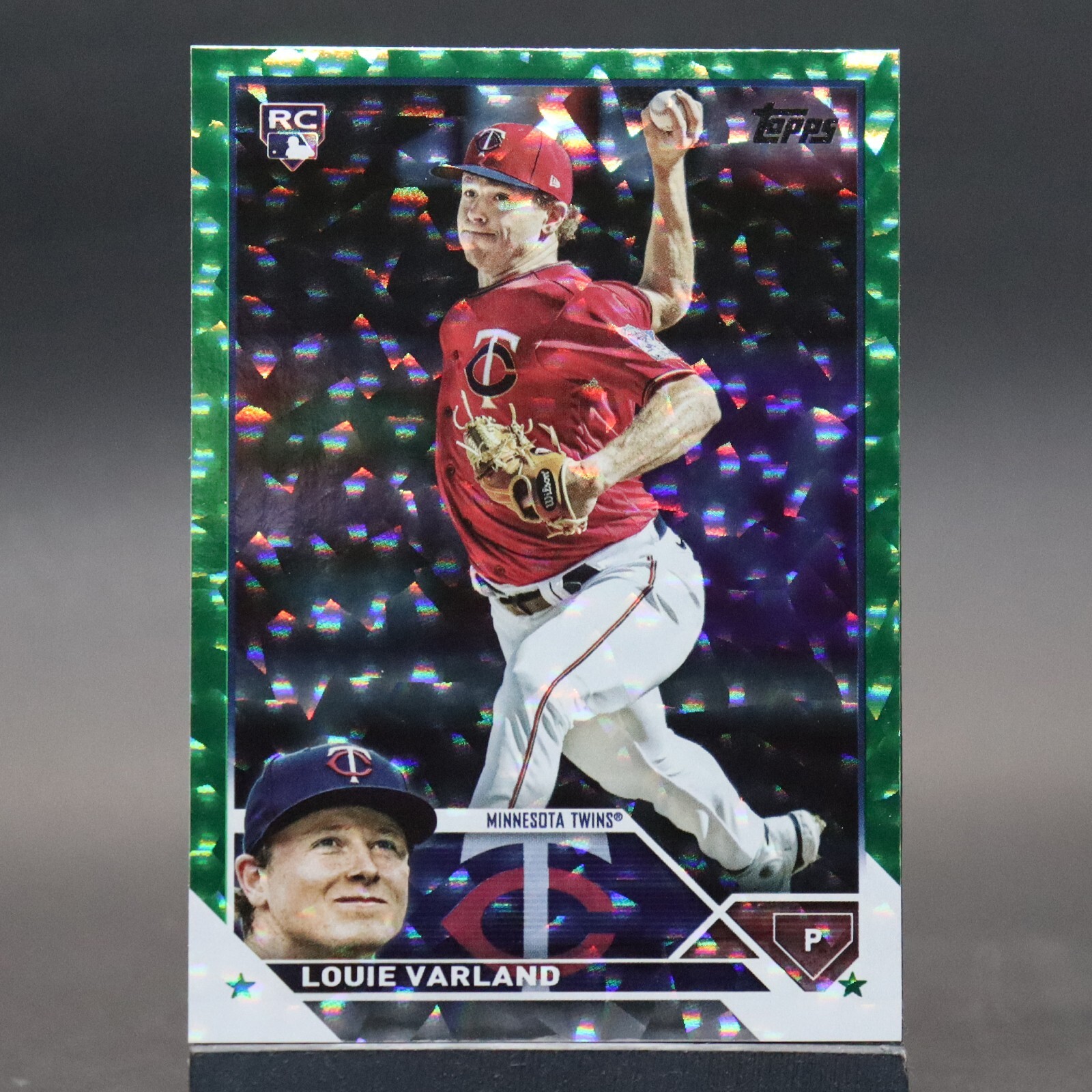 2023 Topps Series 2 Louie Varland Green Foil Rookie Card (RC) #441 /499 SP