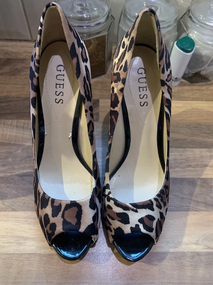 GUESS leopard print platform heels uk 5 guess 7M shoes
