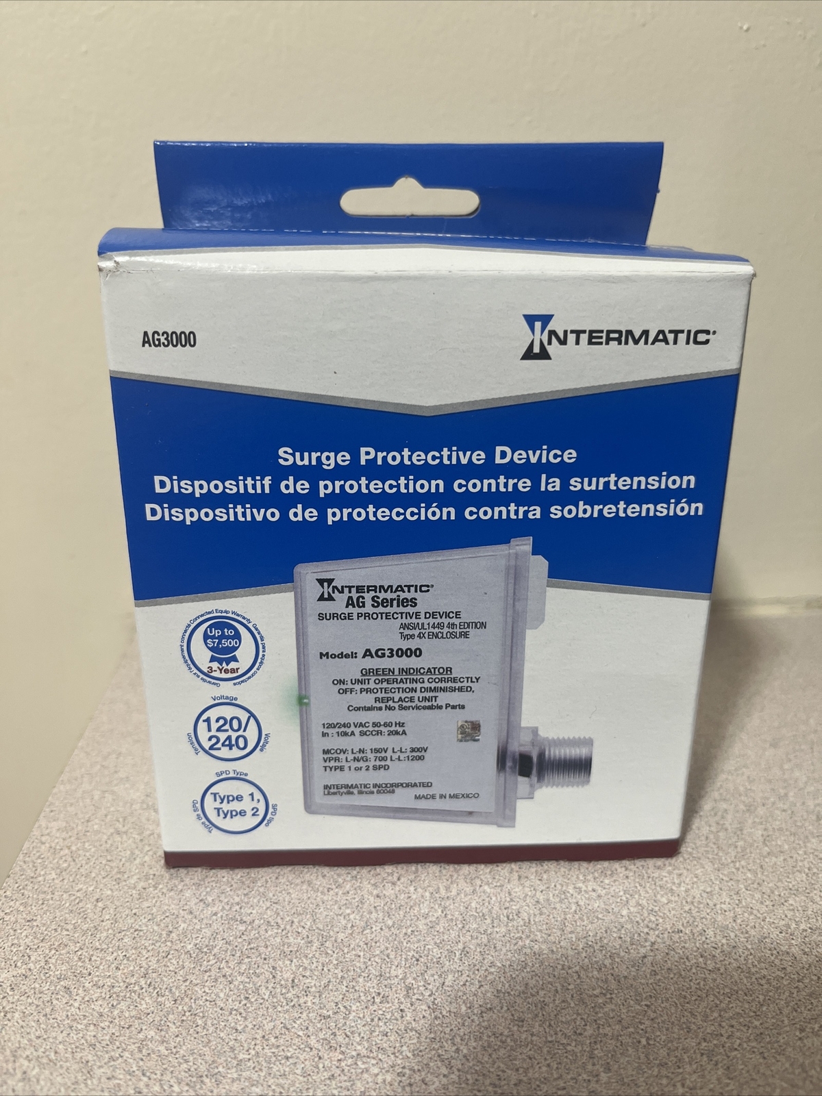 Intermatic AG3000 120/240 VAC Universal HVAC Surge Protective Device