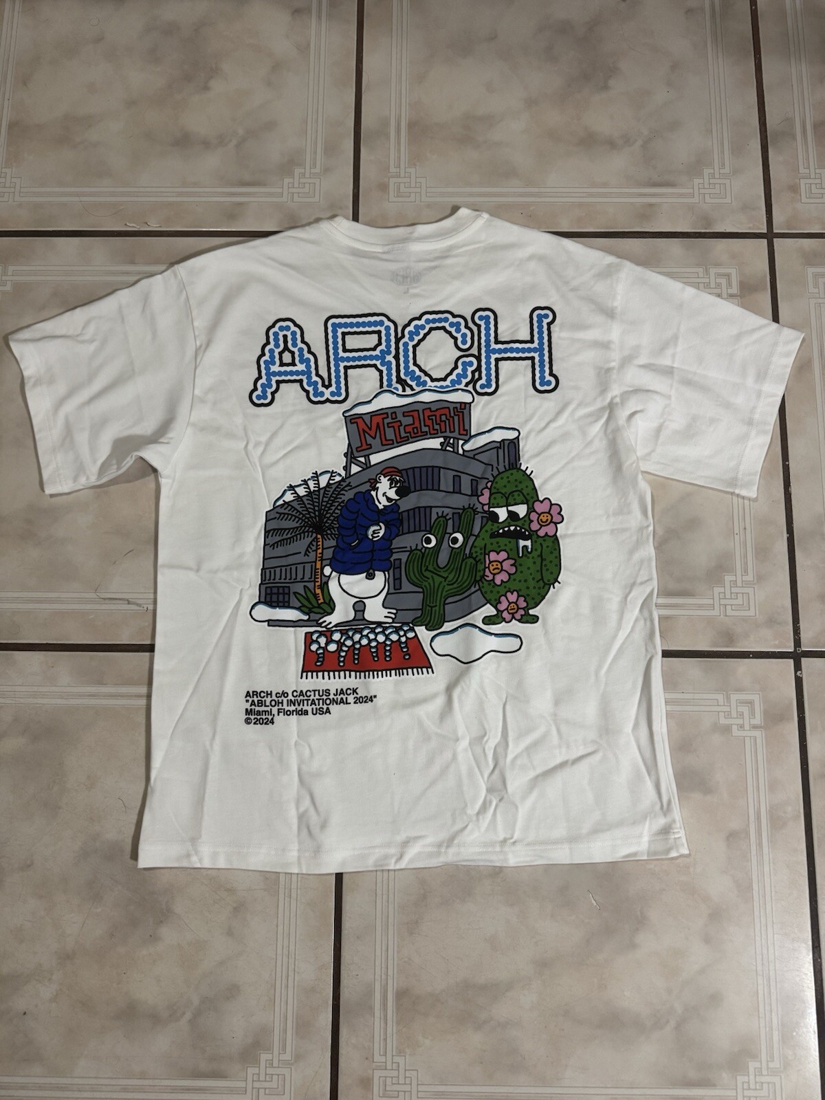 OFF WHITE X NIKE NUOVA maglietta Travis Scott x Virgil Abloh c o Cactus Jack Off White Nike bianca taglia L