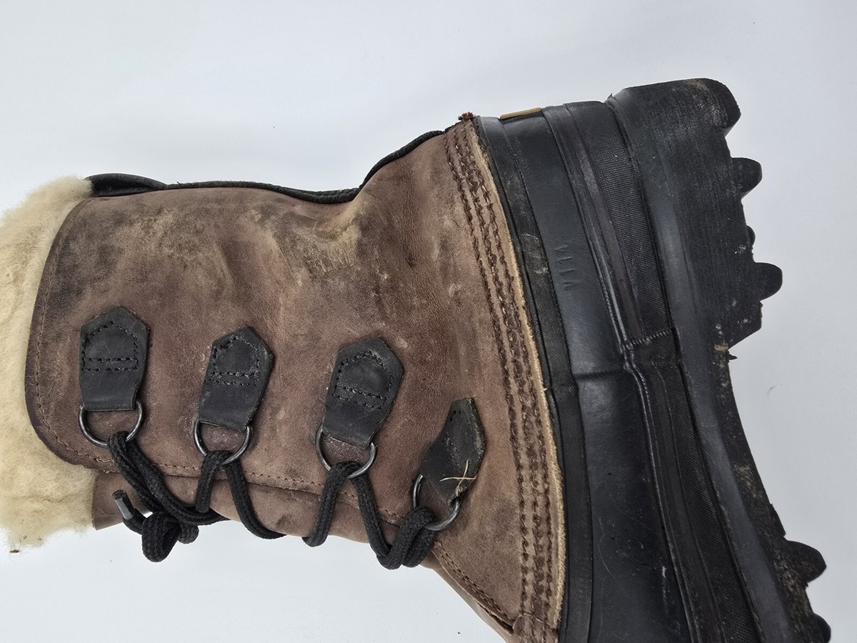 Sorel Bighorn Winter Boots Men 8 Brown Leather Rubber  display picture 2