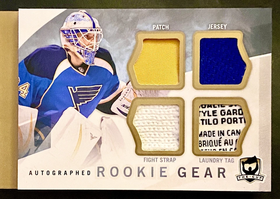 Jake Allen 2012-13 UD The Cup Rookie Gear Folleto Parche Automático Etiqueta 16/25 Montreal Foto 3 de 4