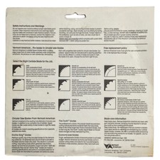 10 Hojas De Sierra Para Calar Vermont - 4-1/8 Pulgadas, 8 TPI, Para Madera, Fabricadas En Suiza