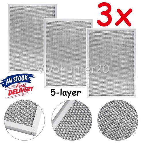 3x CHEF SIMPSON WESTINGHOUSE RANGEHOOD ALUMINIUM FILTER 0144002130, 317*284*9MM
