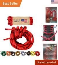 Thick Bootlaces for Work and Hiking Boots - Kevlar Reinforced - 54 inches