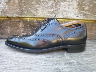 JOSEPH CHEANEY BROGUES SCHUHE SCHWARZ LEDER UK7 HERREN TOP ZUSTAND