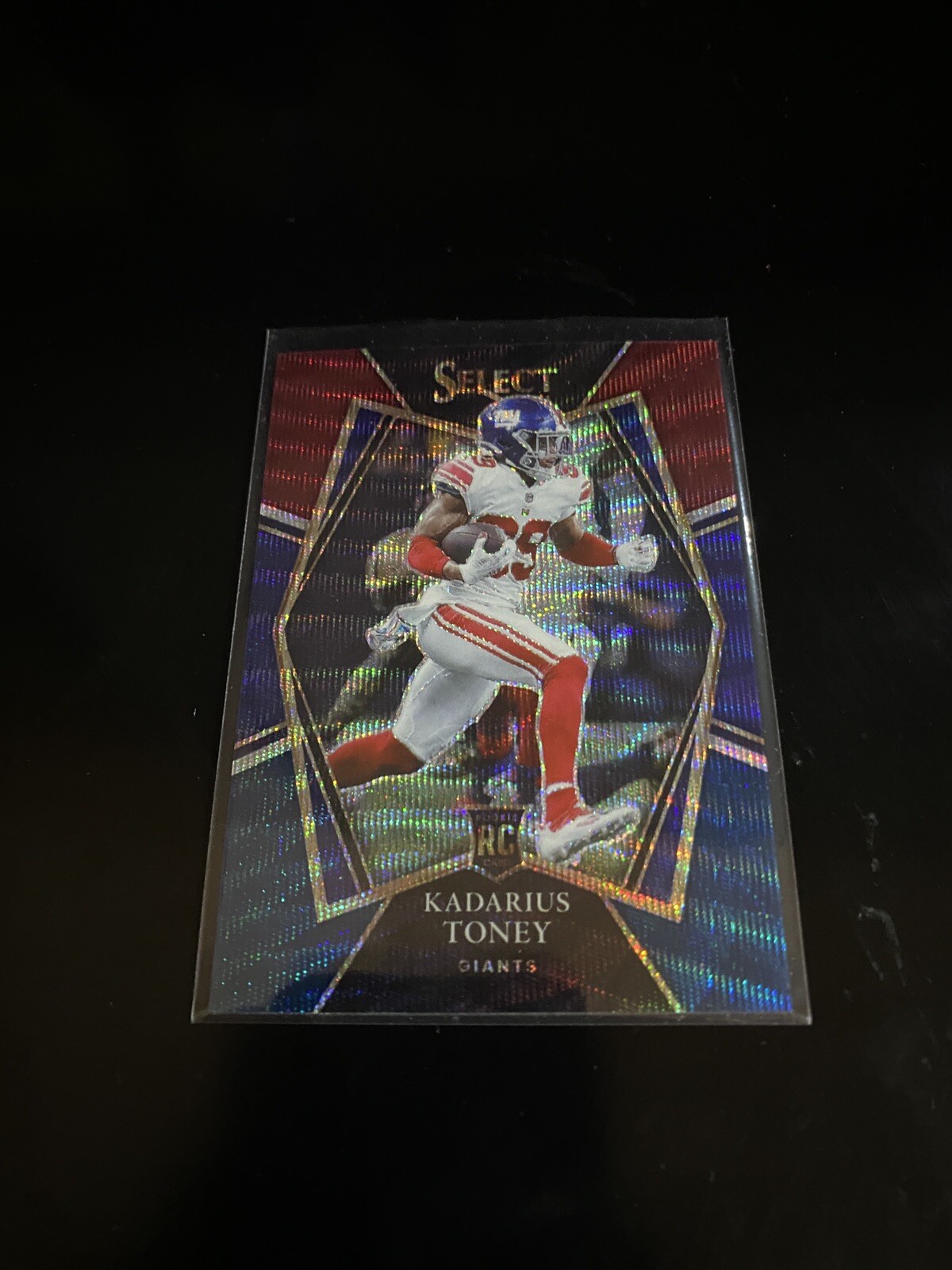 Kadarius Toney 2021 Select Premier Level Tri-Color Prizm /199 RC Giants 152 PWE