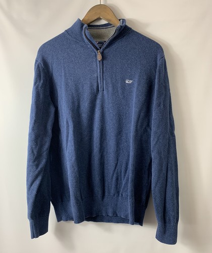 Mens Vineyard Vines Blue 1/4 Zip 