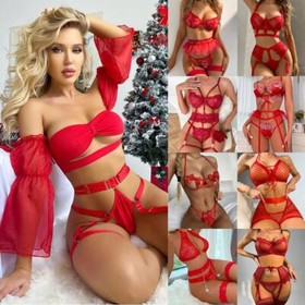 Women's Sexy Lingerie Sleepwear Dress Babydoll Outfit Nightwear New Year Gift US