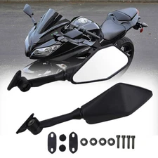 Left & Right Rearview Mirrors For Kawasaki Ninja 300 EX300 2013-2017 14 15 Black