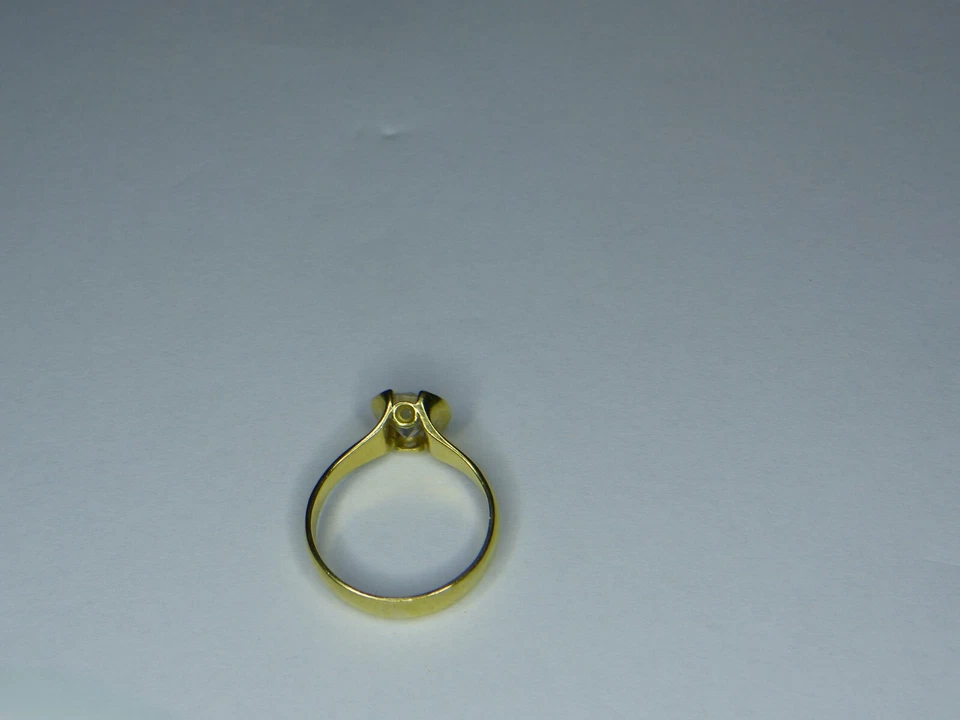 Solitär Diamantring 1,407ct, Kapstadt ,18ct Gold Handmade mit Zertifikat - Bild 4 von 4
