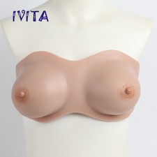 IVITA C Cup Crossdressing Fake Boobs Bandeau Style Realistic Silicone Breast
