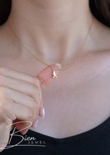Gold Necklace Boy Charm 14K 0.06 Ounces