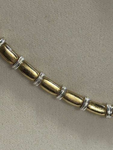Napier necklace Signed Two Toned