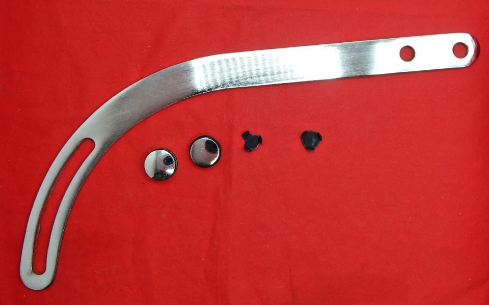 Chrome Alternator Mounting Bracket 1955-69 Small Chevy SBC Short Water Pump SWP - Image 3 of 3