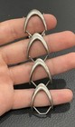 Crescent Link Bracelet E. Dragsted Mid Century Vintage Sterling Silver Denmark — photo 2