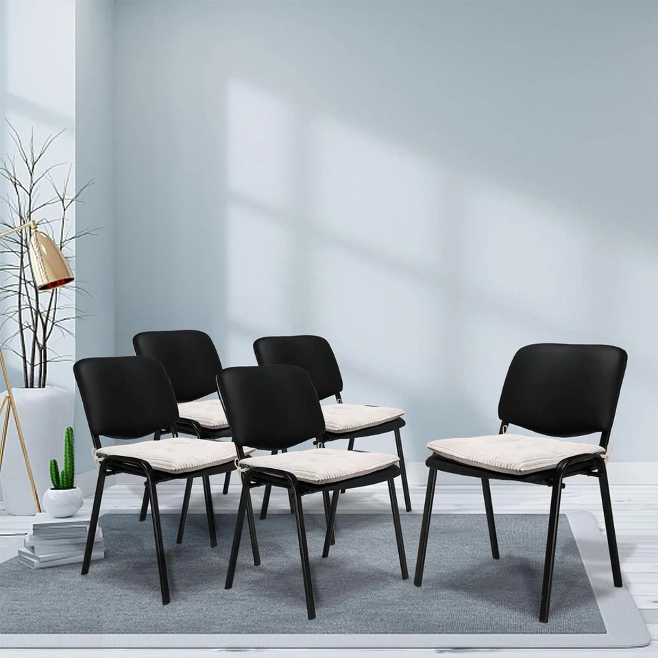 Paquete de 4 Cojines para Silla Apilables de Oficina, Pana Espuma Alta Densidad Cocina Mar... Foto 2 de 4