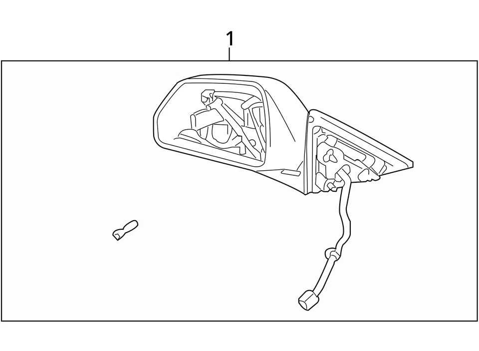 FITS 2008-2014 CADILLAC CTS CADILLAC CTS 08-14 MIRROR ASM 25828076 - NEW OEM - Image 4 of 4
