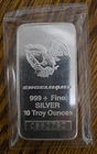 Engelhard 10 Troy Ounce 999+ Fine Silver Bar C862792 in Plastic