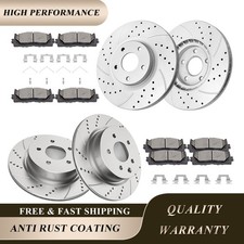 320mm Front Rear Brakes Rotors Pads Fit for 2...