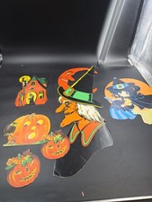 Vintage Lot Of Halloween Beistle Die Cut Decorations