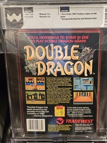 CIB 9.2 WATA 1988 Nintendo NES Tradewest Double Dragon Graded  NOT PSA GCG RARE