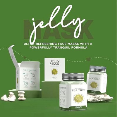 BRÜUN Peel-Off Teebaum Gelee Maske für Gesichtspflege - Eine 23 flüssige Unzen Gummimaske