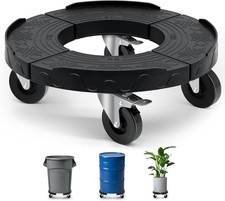 Upgraded Trash Can Dolly Wheels, Adjustable 15-19 Inch Round Furniture Dollies, 