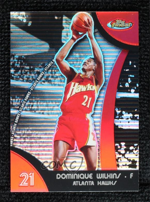 2007-08 Topps Finest Refractor Dominique Wilkins #42 HOF
