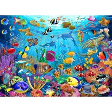 200-Piece Ocean Underwater World Jigsaw Puzzles for Kids Ages 6-10 - Educational