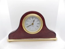 B02A2 Danbury Clock Company Quartz Mantle Desk Clock 7 1/2"
