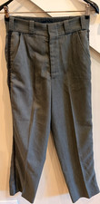 Vintage Single Braid Dress Pants Gray Union Made In USA Talon 42 Zipper 27x28.75